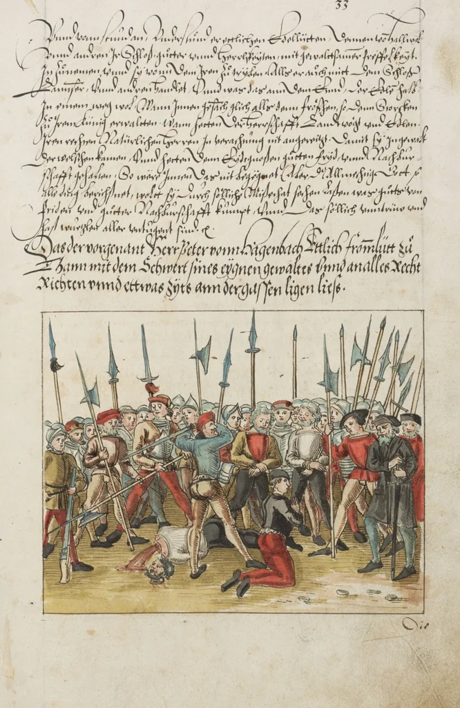 An illustration from Silbereisen: Chronicon Helvetiae, Part II, 1572, leaf 79