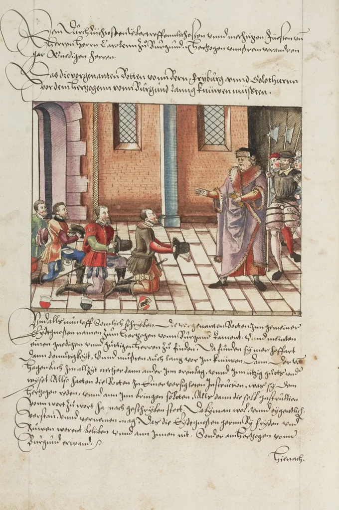 An illustration from Silbereisen: Chronicon Helvetiae, Part II, 1572, leaf 94