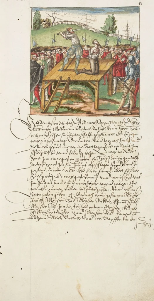 An illustration from Silbereisen: Chronicon Helvetiae, Part III, 1572, leaf 31
