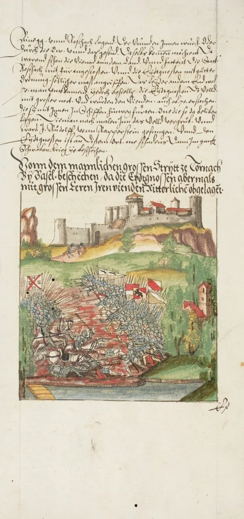 An illustration from Silbereisen: Chronicon Helvetiae, Part III, 1572, leaf 62