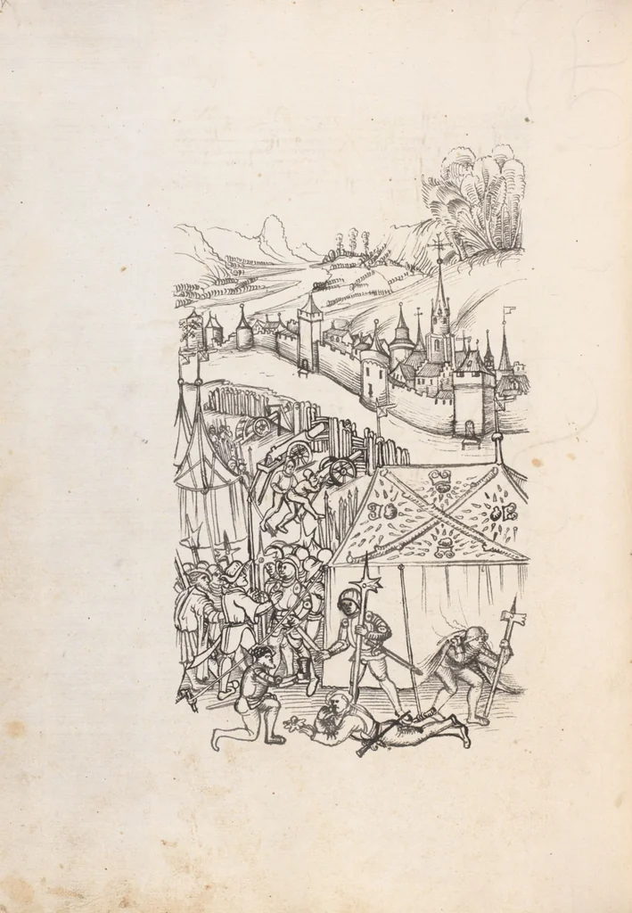 An illustration from Werner Schodoler, Eidgenössische Chronik, Vol. 3, 1514, leaf 116