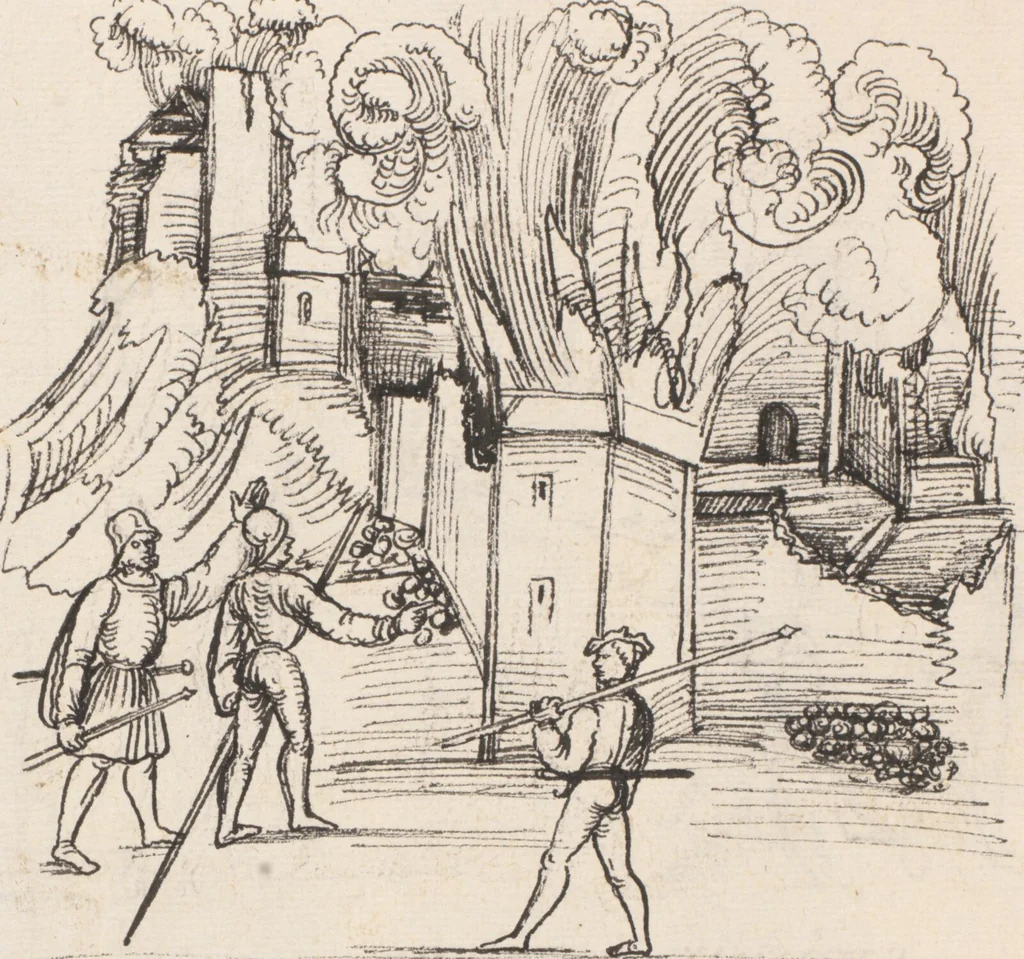 An illustration from Werner Schodoler, Eidgenössische Chronik, Vol. 3, 1514, leaf 224