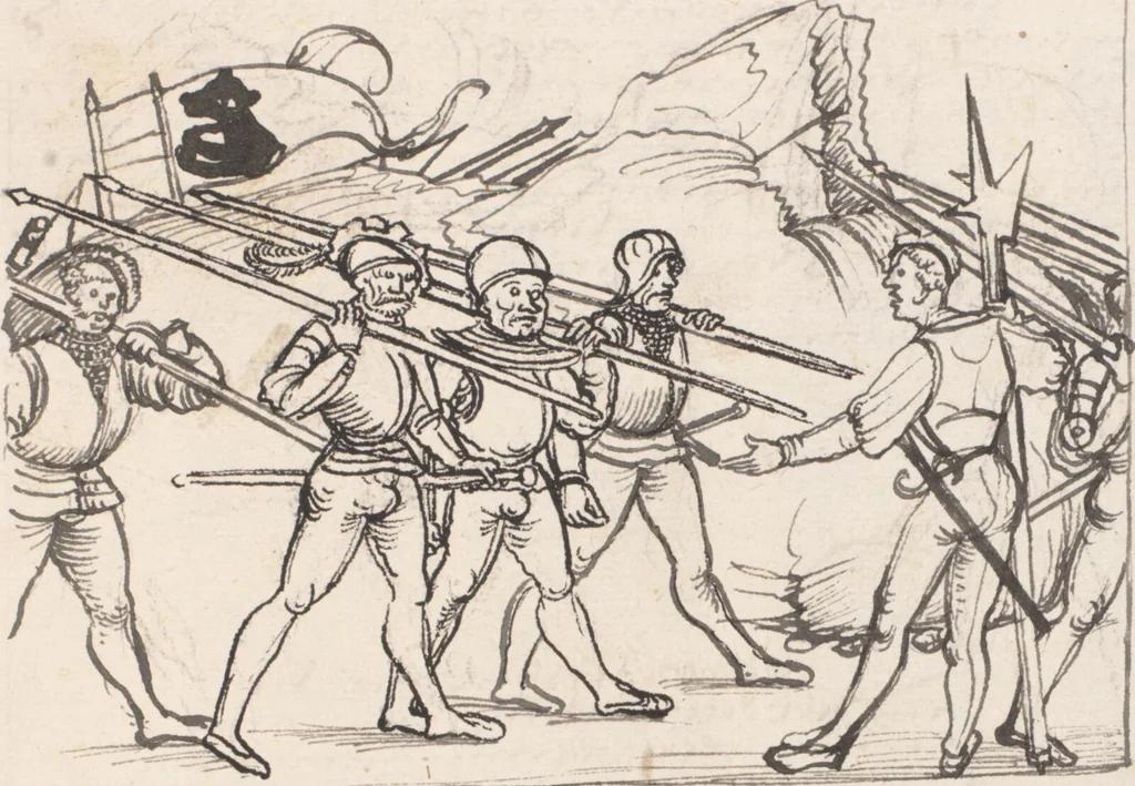 An illustration from Werner Schodoler, Eidgenössische Chronik, Vol. 3, 1514, leaf 237