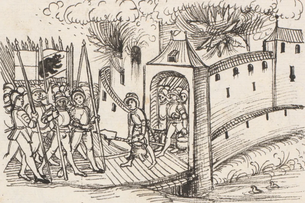An illustration from Werner Schodoler, Eidgenössische Chronik, Vol. 3, 1514, leaf 24