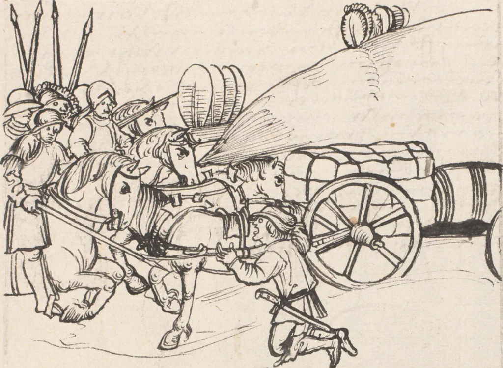 An illustration from Werner Schodoler, Eidgenössische Chronik, Vol. 3, 1514, leaf 249