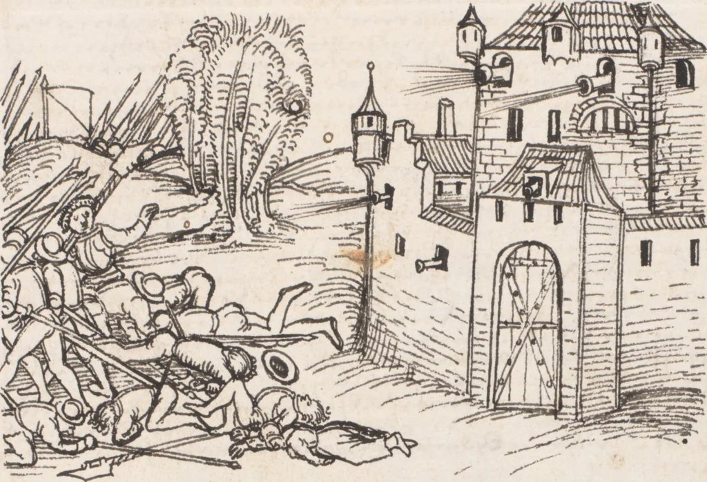 An illustration from Werner Schodoler, Eidgenössische Chronik, Vol. 3, 1514, leaf 25