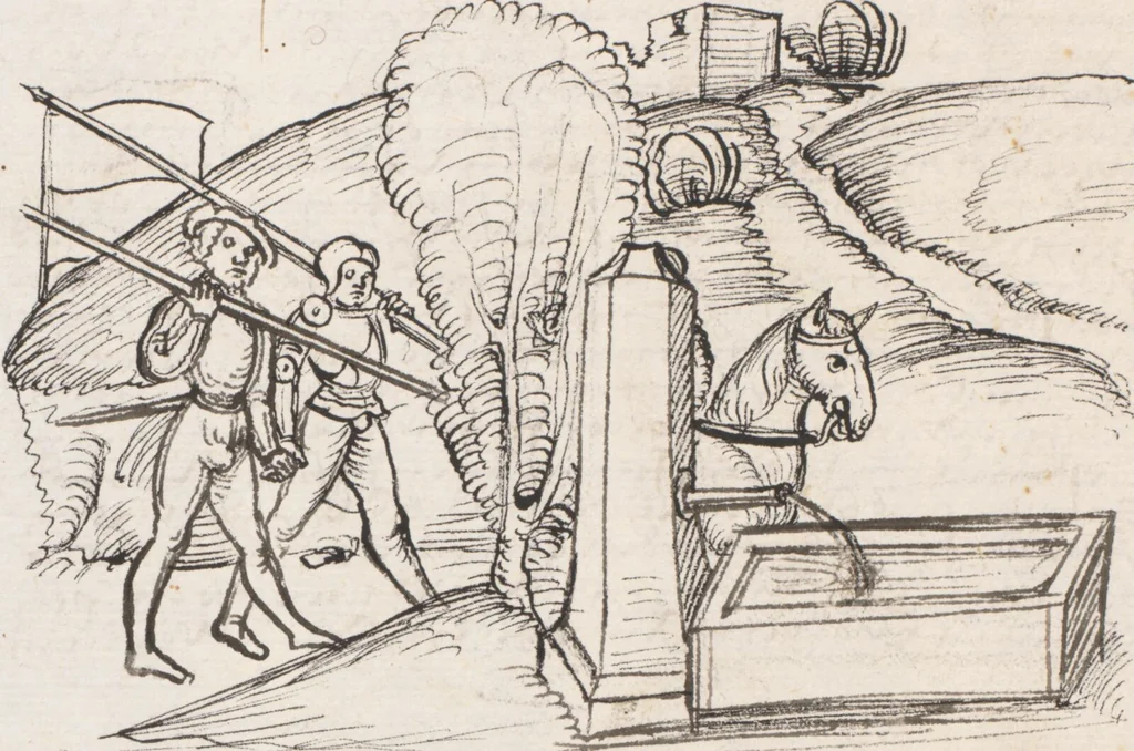 An illustration from Werner Schodoler, Eidgenössische Chronik, Vol. 3, 1514, leaf 260