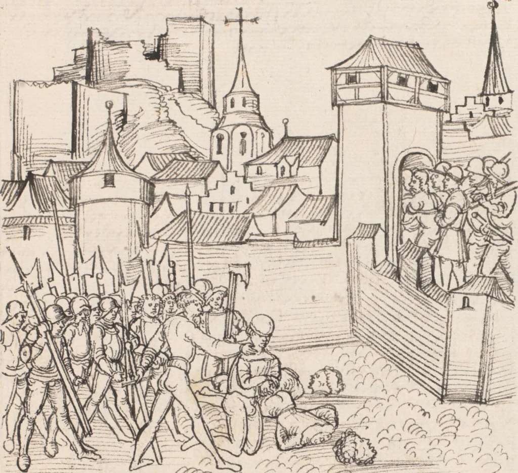 An illustration from Werner Schodoler, Eidgenössische Chronik, Vol. 3, 1514, leaf 271