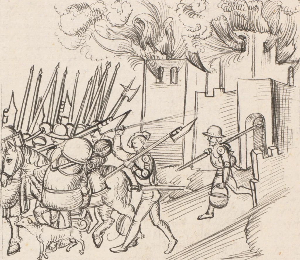 An illustration from Werner Schodoler, Eidgenössische Chronik, Vol. 3, 1514, leaf 274