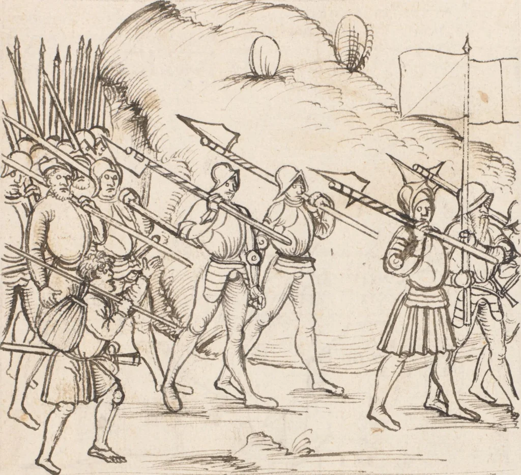 An illustration from Werner Schodoler, Eidgenössische Chronik, Vol. 3, 1514, leaf 279