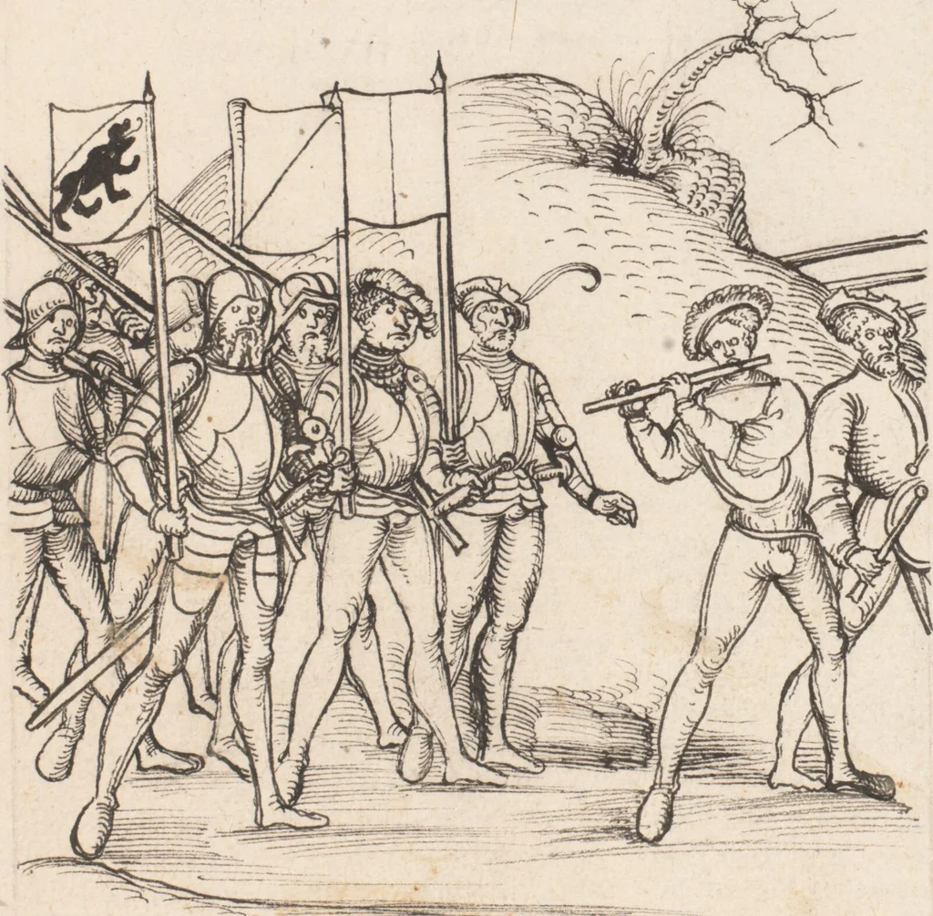 An illustration from Werner Schodoler, Eidgenössische Chronik, Vol. 3, 1514, leaf 283