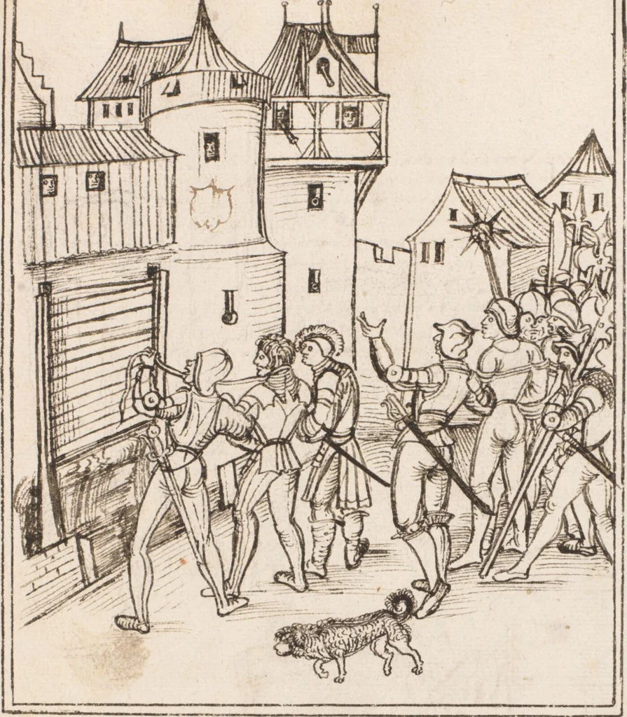 An illustration from Werner Schodoler, Eidgenössische Chronik, Vol. 3, 1514, leaf 319