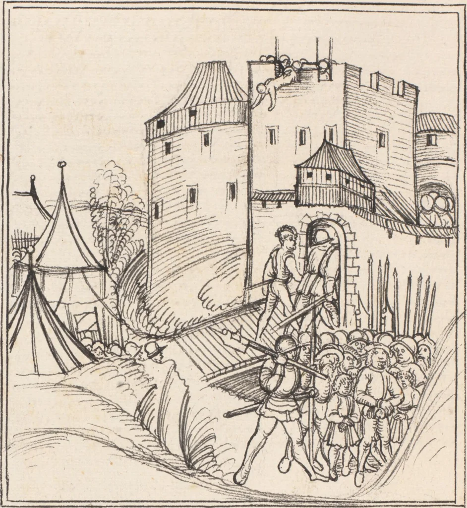 An illustration from Werner Schodoler, Eidgenössische Chronik, Vol. 3, 1514, leaf 364