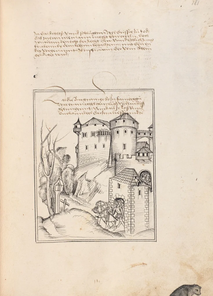 An illustration from Werner Schodoler, Eidgenössische Chronik, Vol. 3, 1514, leaf 365