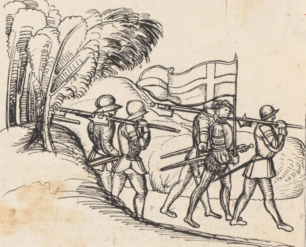 An illustration from Werner Schodoler, Eidgenössische Chronik, Vol. 3, 1514, leaf 392