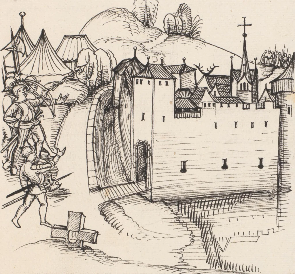 An illustration from Werner Schodoler, Eidgenössische Chronik, Vol. 3, 1514, leaf 431