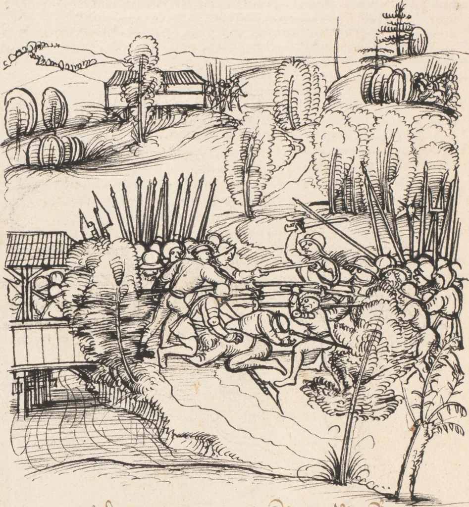 An illustration from Werner Schodoler, Eidgenössische Chronik, Vol. 3, 1514, leaf 434