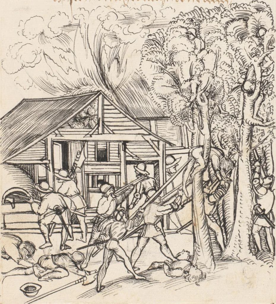 An illustration from Werner Schodoler, Eidgenössische Chronik, Vol. 3, 1514, leaf 453