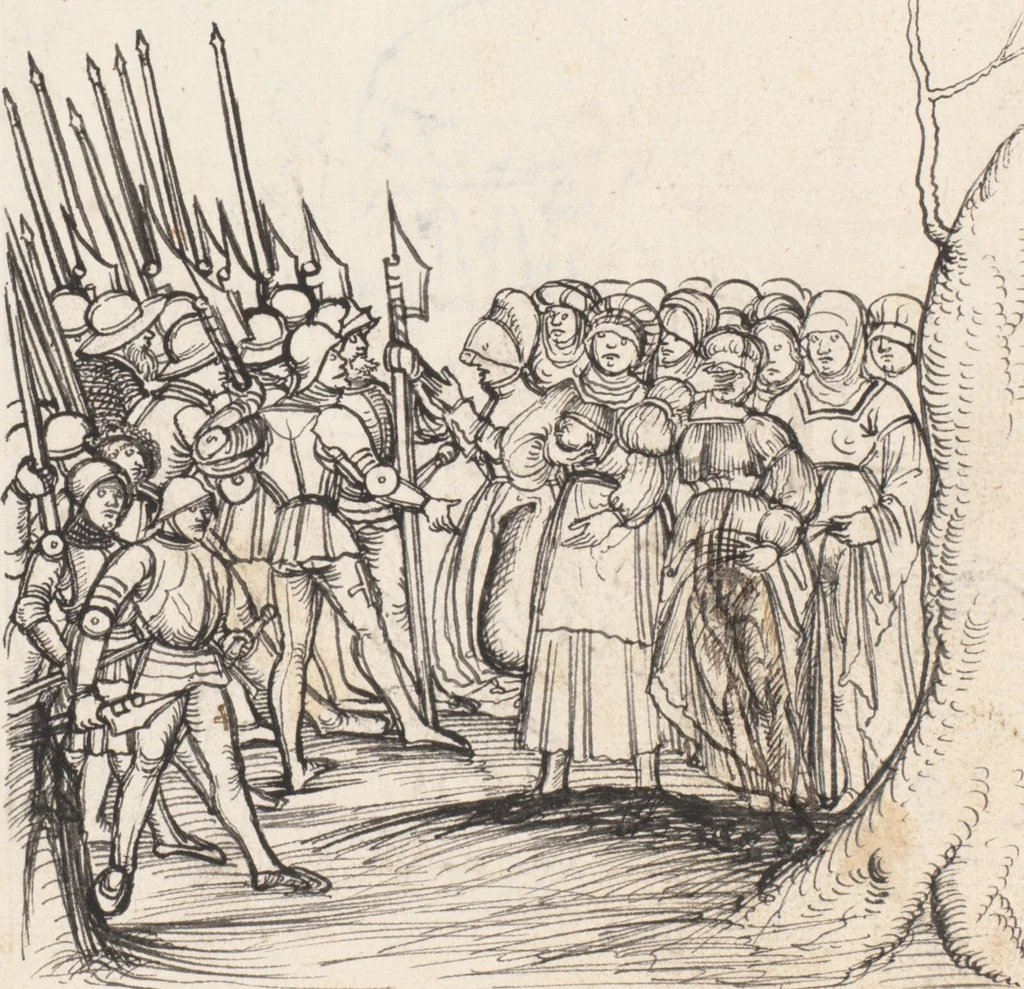 An illustration from Werner Schodoler, Eidgenössische Chronik, Vol. 3, 1514, leaf 454