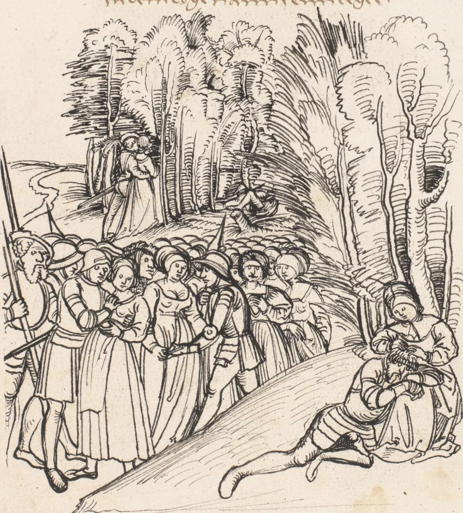 An illustration from Werner Schodoler, Eidgenössische Chronik, Vol. 3, 1514, leaf 461