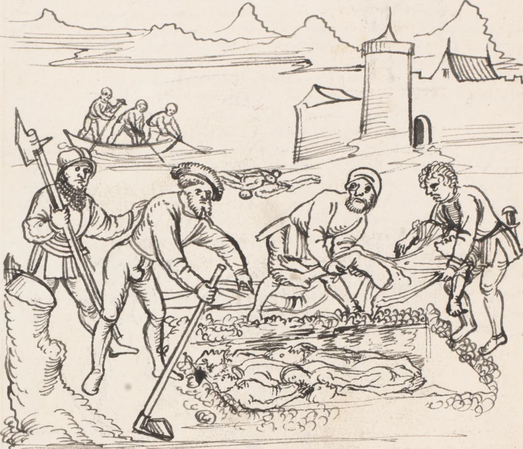 An illustration from Werner Schodoler, Eidgenössische Chronik, Vol. 3, 1514, leaf 470