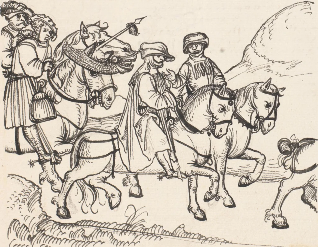 An illustration from Werner Schodoler, Eidgenössische Chronik, Vol. 3, 1514, leaf 485