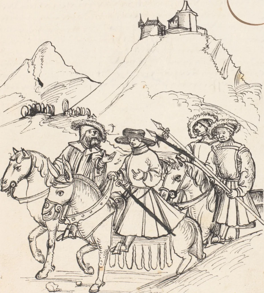 An illustration from Werner Schodoler, Eidgenössische Chronik, Vol. 3, 1514, leaf 531