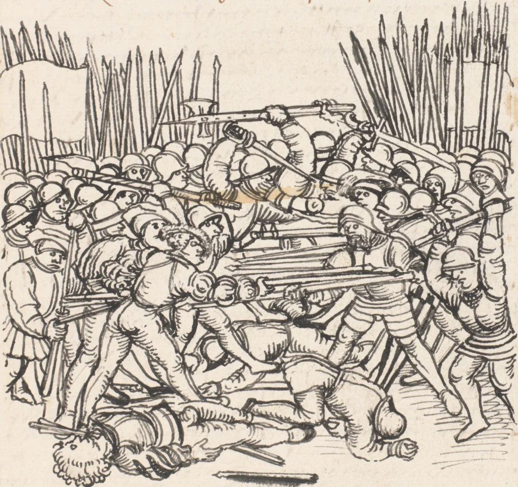 An illustration from Werner Schodoler, Eidgenössische Chronik, Vol. 3, 1514, leaf 533
