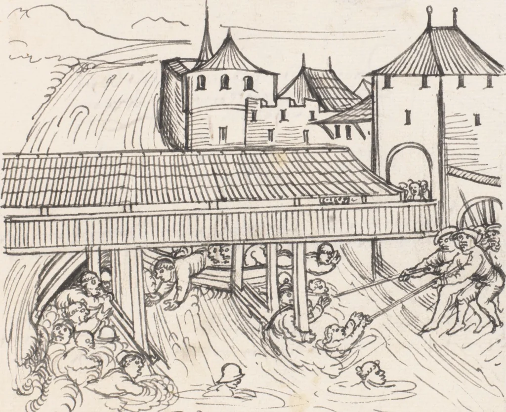 An illustration from Werner Schodoler, Eidgenössische Chronik, Vol. 3, 1514, leaf 559