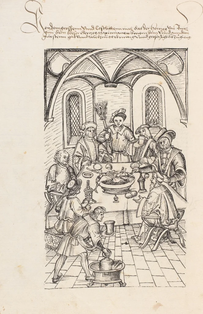 An illustration from Werner Schodoler, Eidgenössische Chronik, Vol. 3, 1514, leaf 68