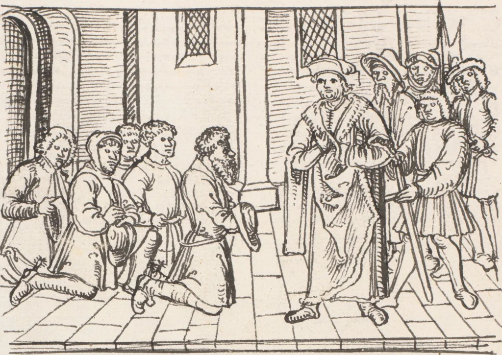 An illustration from Werner Schodoler, Eidgenössische Chronik, Vol. 3, 1514, leaf 78