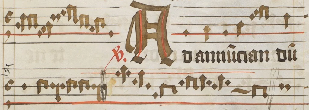 An illustration from Graduale, pars de tempore, 1550, leaf 155