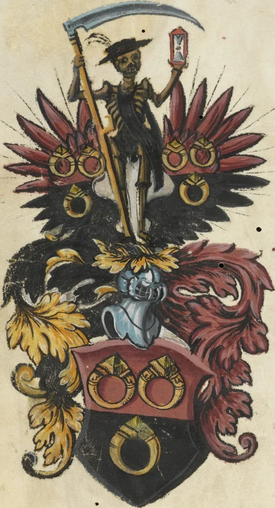 An illustration from Biblia Sacra . Short tract „De fructibus carnis et spiritus“, 1250, leaf 4