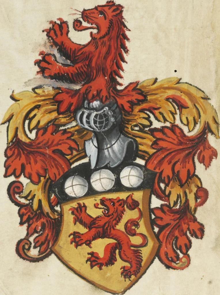 An illustration from Biblia Sacra . Short tract „De fructibus carnis et spiritus“, 1250, leaf 4
