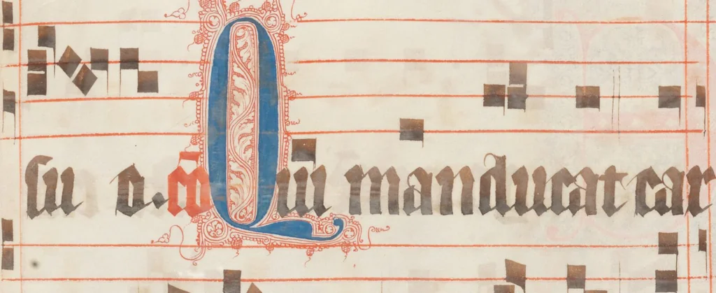 An illustration from Graduale oesa, Proprium de tempore, pars hiemalis, 1330, leaf 269