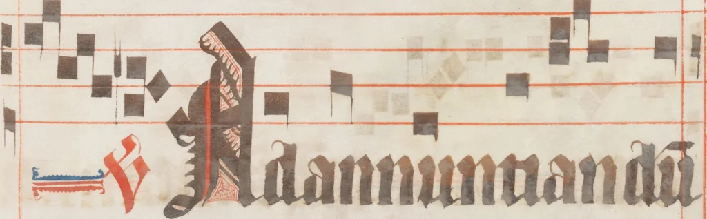 An illustration from Graduale oesa, Proprium de tempore, pars hiemalis, 1330, leaf 277