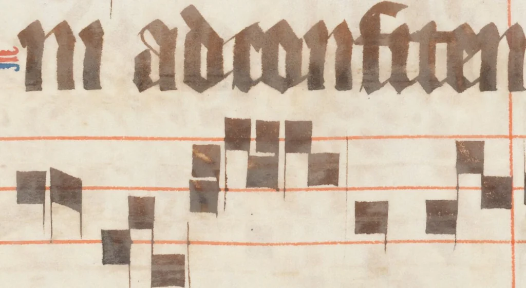 An illustration from Graduale oesa, Proprium de tempore, pars hiemalis, 1330, leaf 333