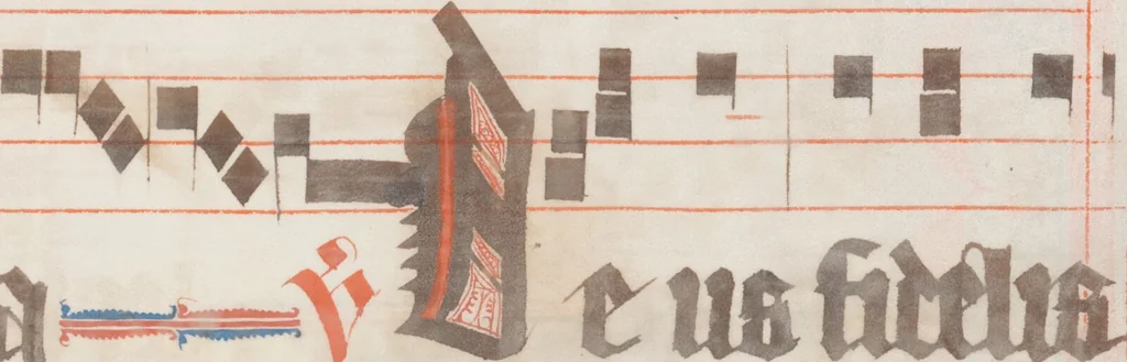 An illustration from Graduale oesa, Proprium de tempore, pars hiemalis, 1330, leaf 493