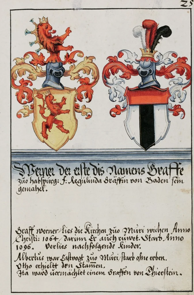 An illustration from Heraldry Guide of Hans Ulrich Fisch, 1627, leaf 63