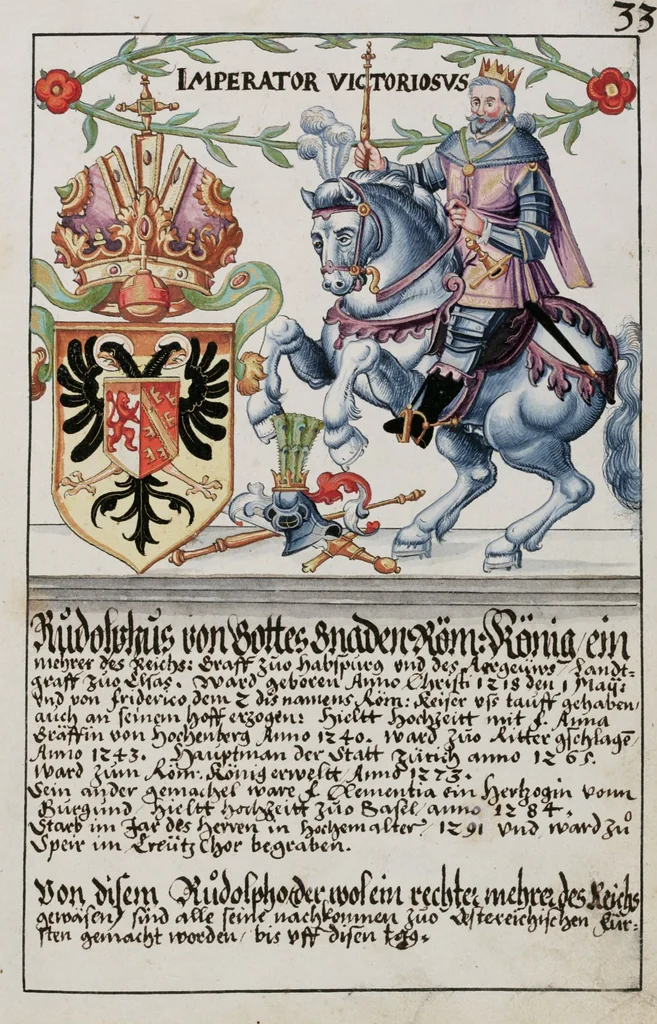 An illustration from Heraldry Guide of Hans Ulrich Fisch, 1627, leaf 79