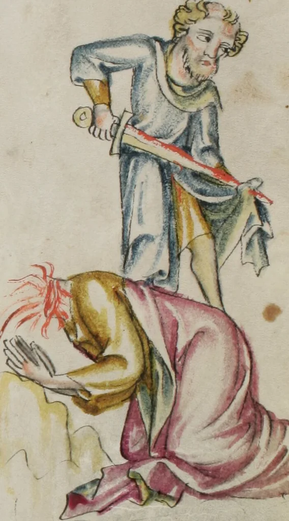 An illustration from Klosterneuburger Evangelienwerk, 1340, leaf 111