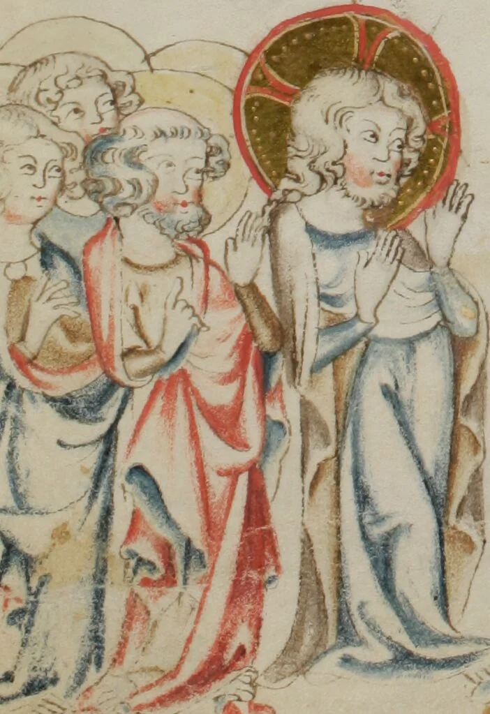 An illustration from Klosterneuburger Evangelienwerk, 1340, leaf 130