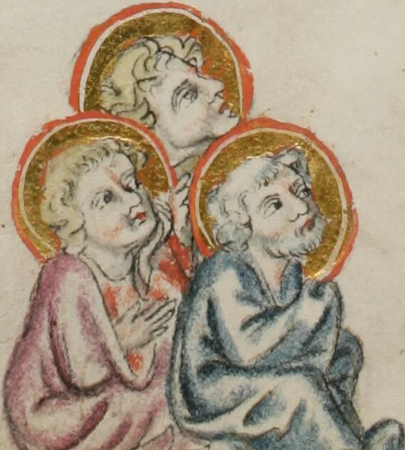 An illustration from Klosterneuburger Evangelienwerk, 1340, leaf 234