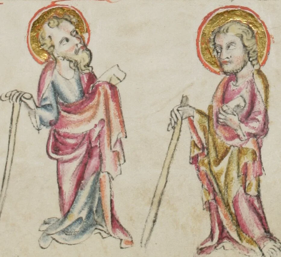 An illustration from Klosterneuburger Evangelienwerk, 1340, leaf 243