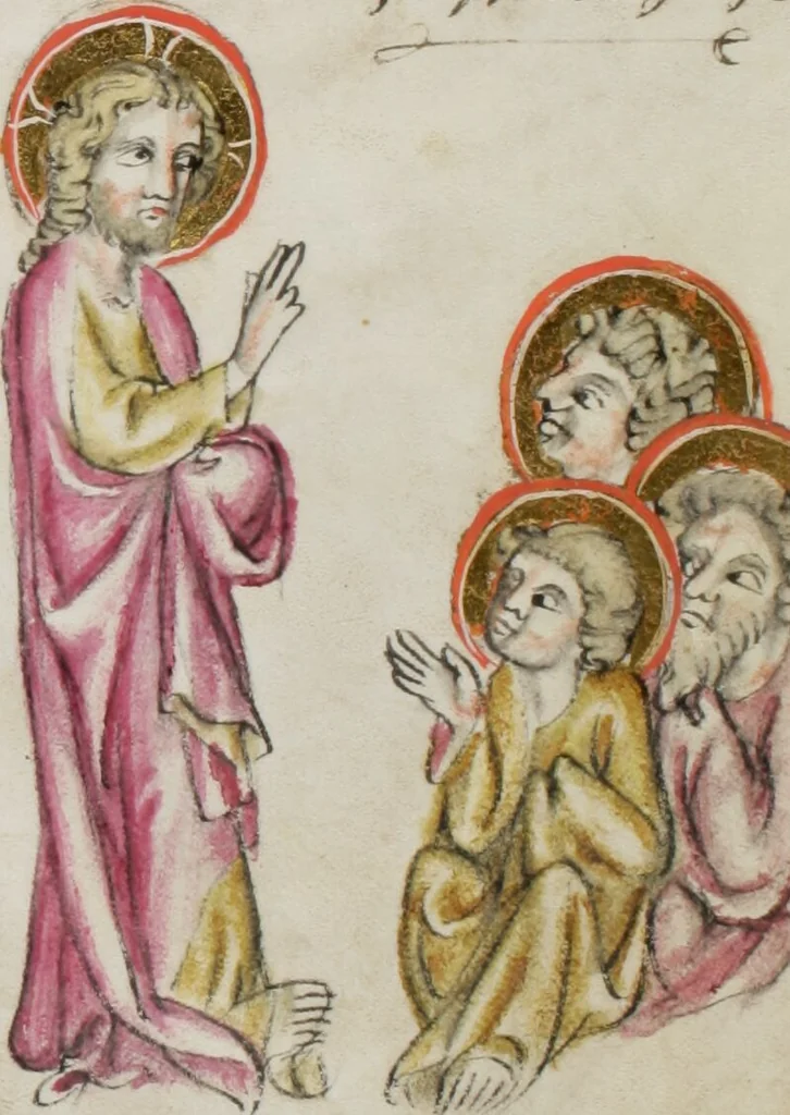An illustration from Klosterneuburger Evangelienwerk, 1340, leaf 289