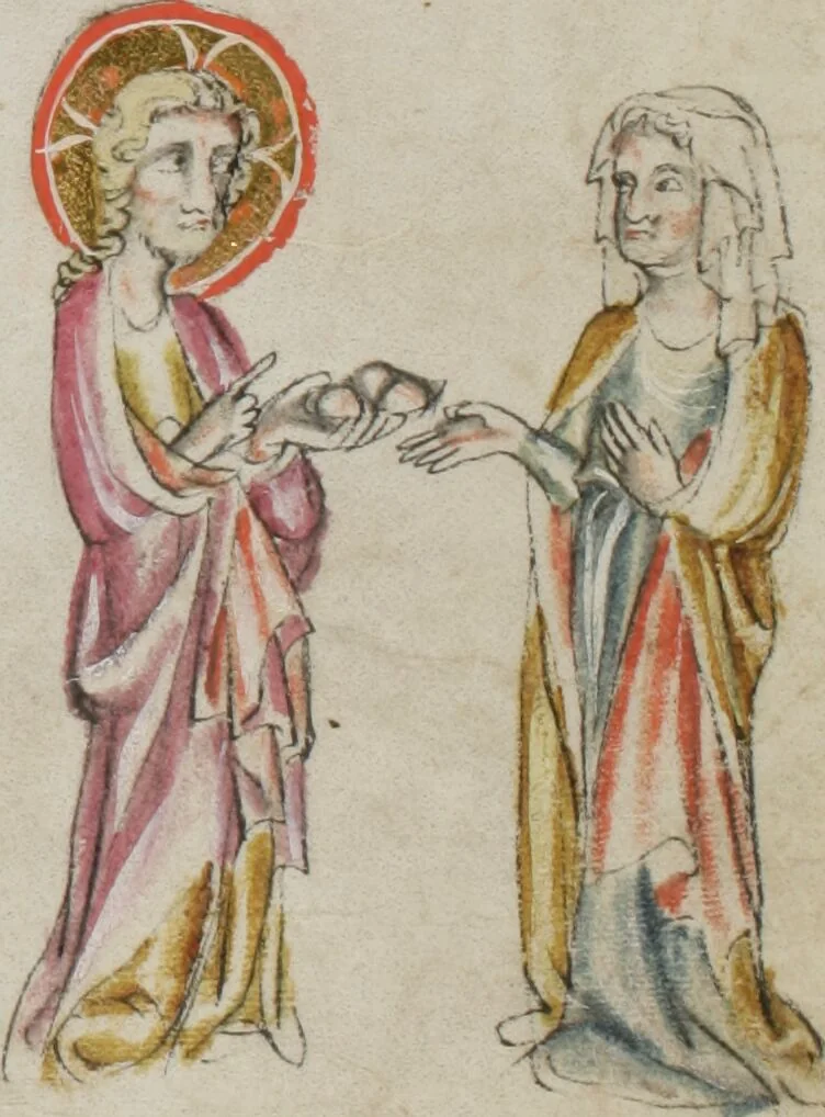 An illustration from Klosterneuburger Evangelienwerk, 1340, leaf 313