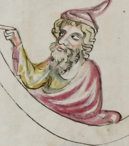 An illustration from Klosterneuburger Evangelienwerk, 1340, leaf 315