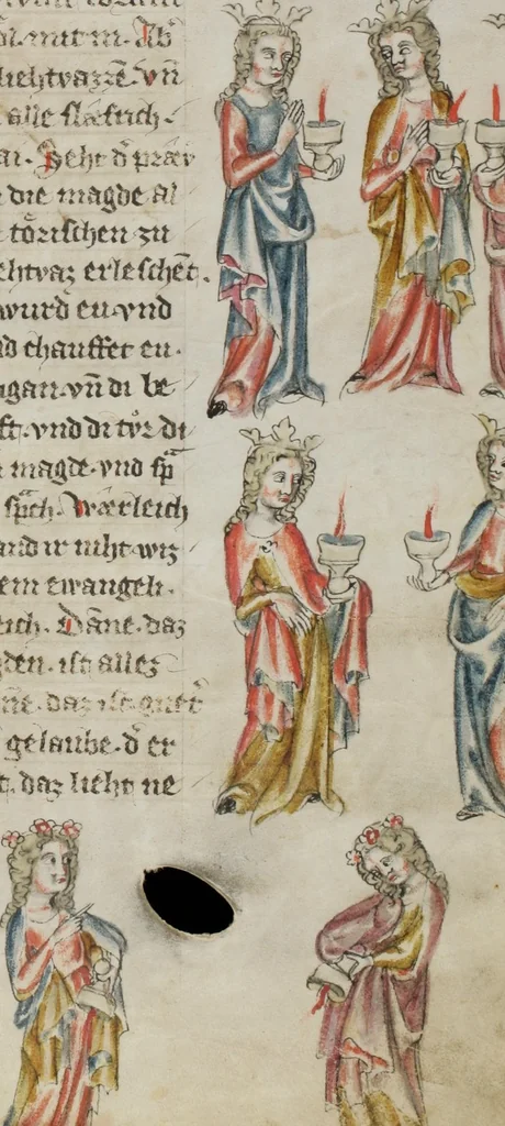 An illustration from Klosterneuburger Evangelienwerk, 1340, leaf 327