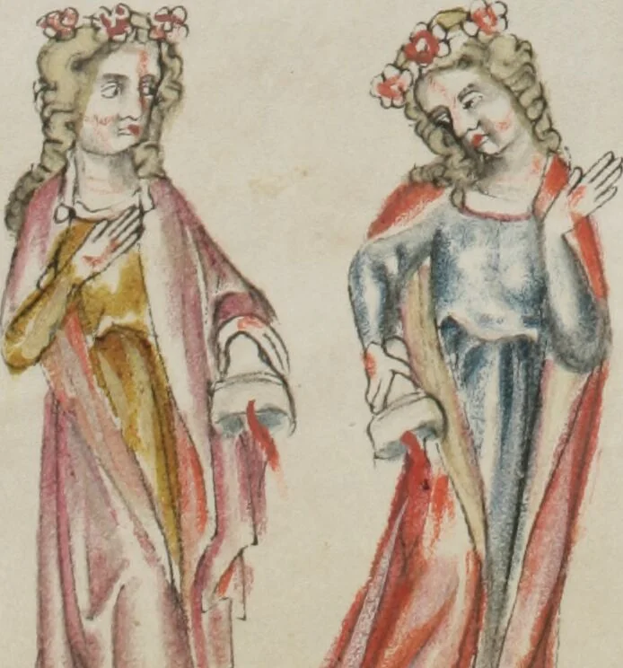 An illustration from Klosterneuburger Evangelienwerk, 1340, leaf 327