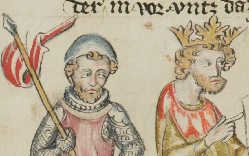 An illustration from Klosterneuburger Evangelienwerk, 1340, leaf 33